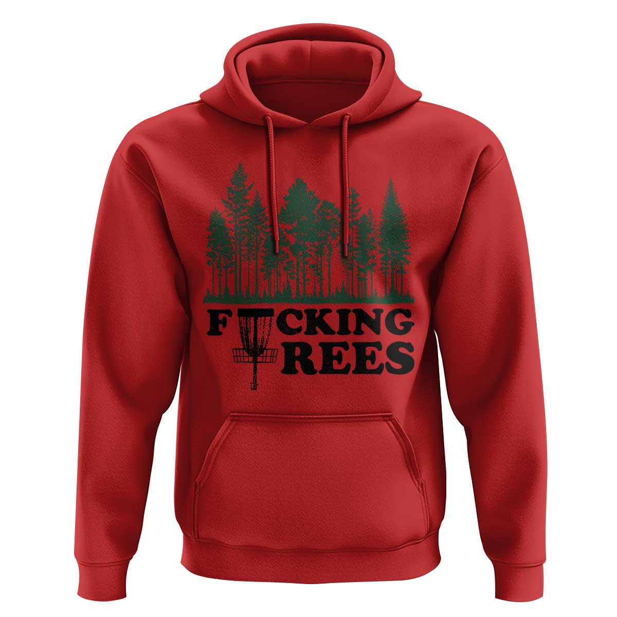 Funny Forest Disc Golf Humor Fcking Trees Hoodie