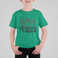 Funny Forest Disc Golf Humor Fcking Trees T Shirt For Kid