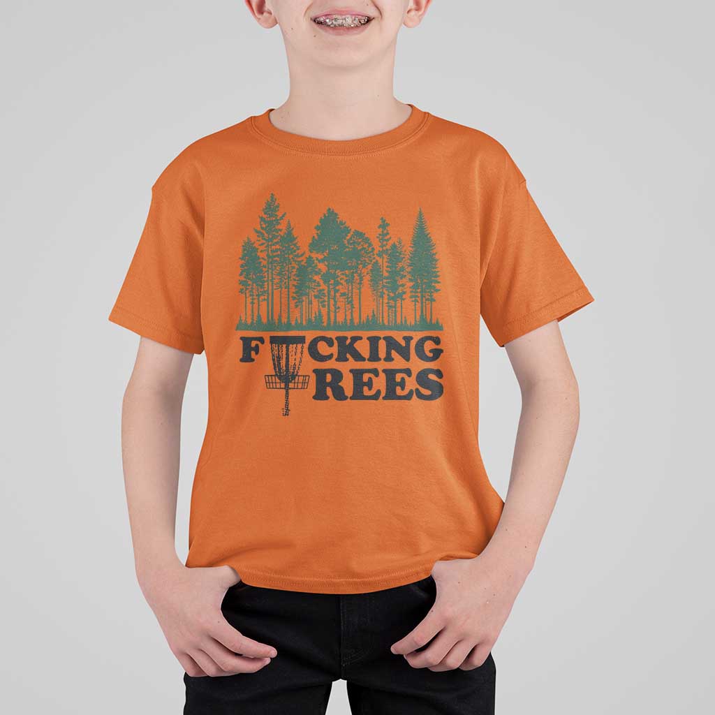 Funny Forest Disc Golf Humor Fcking Trees T Shirt For Kid