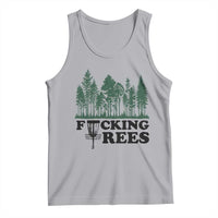 Funny Forest Disc Golf Humor Fcking Trees Tank Top