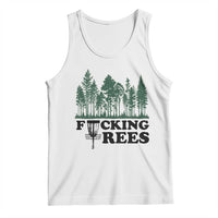 Funny Forest Disc Golf Humor Fcking Trees Tank Top