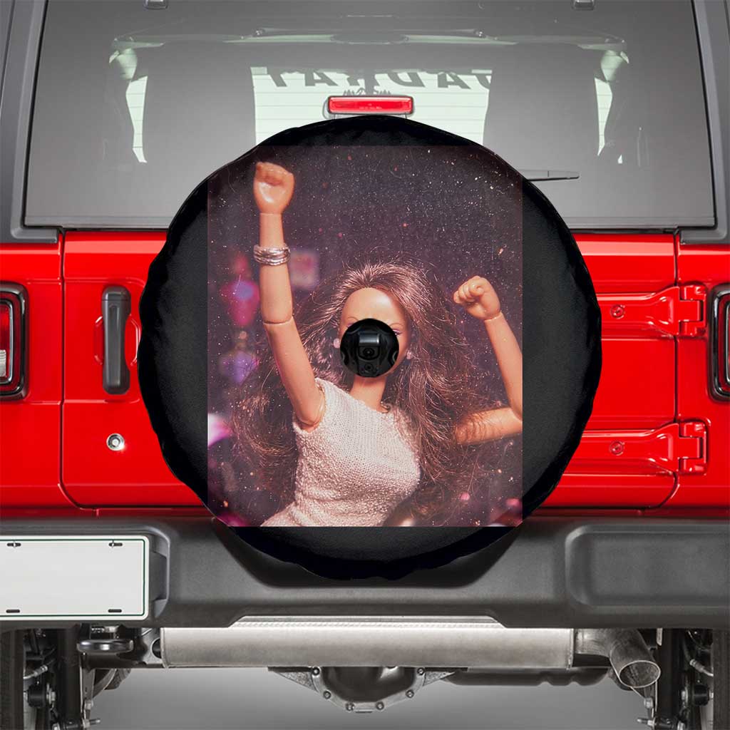 Funny Angry Doll Face Meme Graphic Spare Tire Cover Unhinged Baby Stankface Reaction