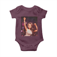 Funny Angry Doll Face Meme Graphic Baby Onesie Unhinged Baby Stankface Reaction