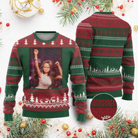 Funny Angry Doll Face Meme Graphic Ugly Christmas Sweater Unhinged Baby Stankface Reaction