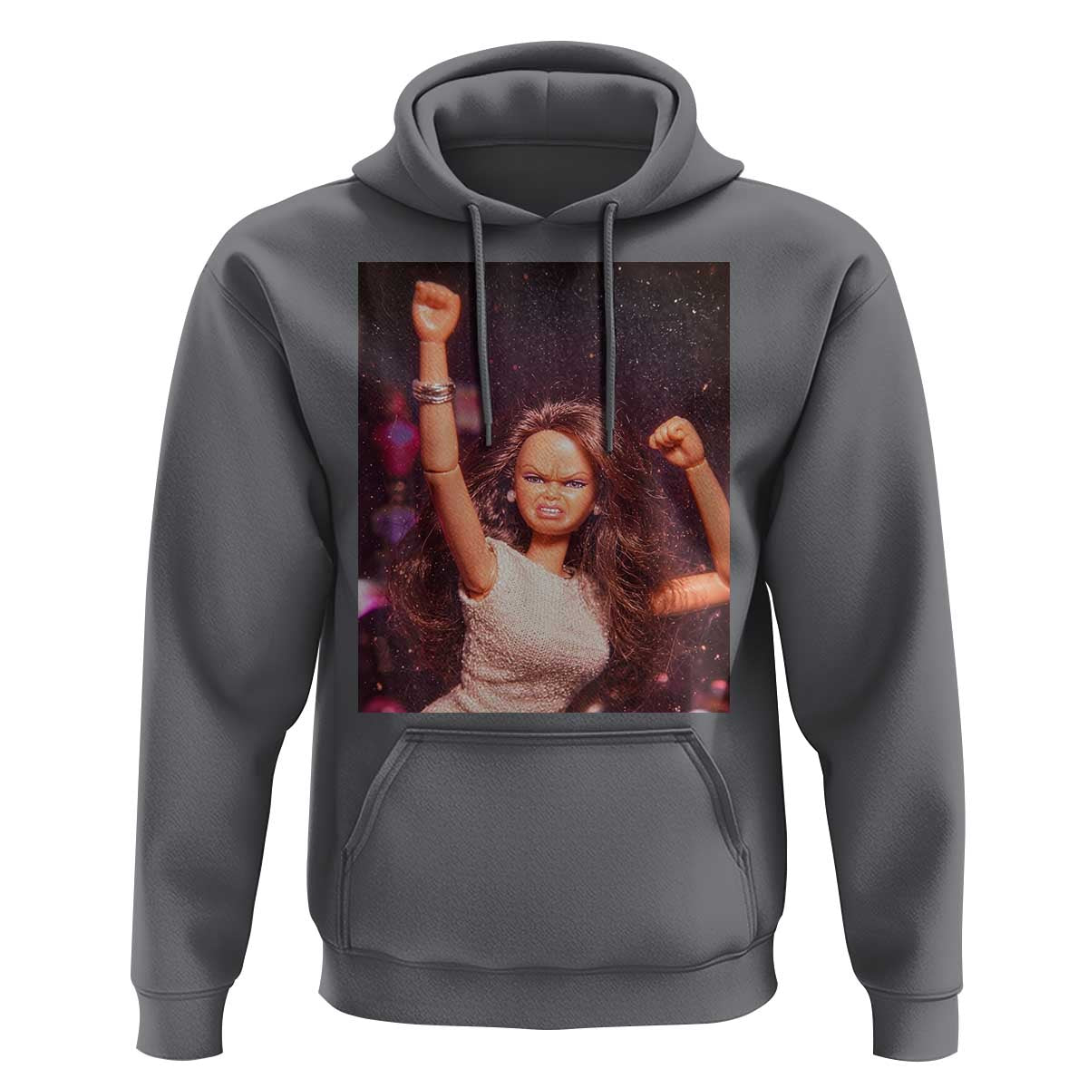 Funny Angry Doll Face Meme Graphic Hoodie Unhinged Baby Stankface Reaction