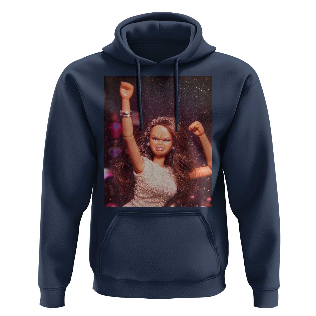 Funny Angry Doll Face Meme Graphic Hoodie Unhinged Baby Stankface Reaction