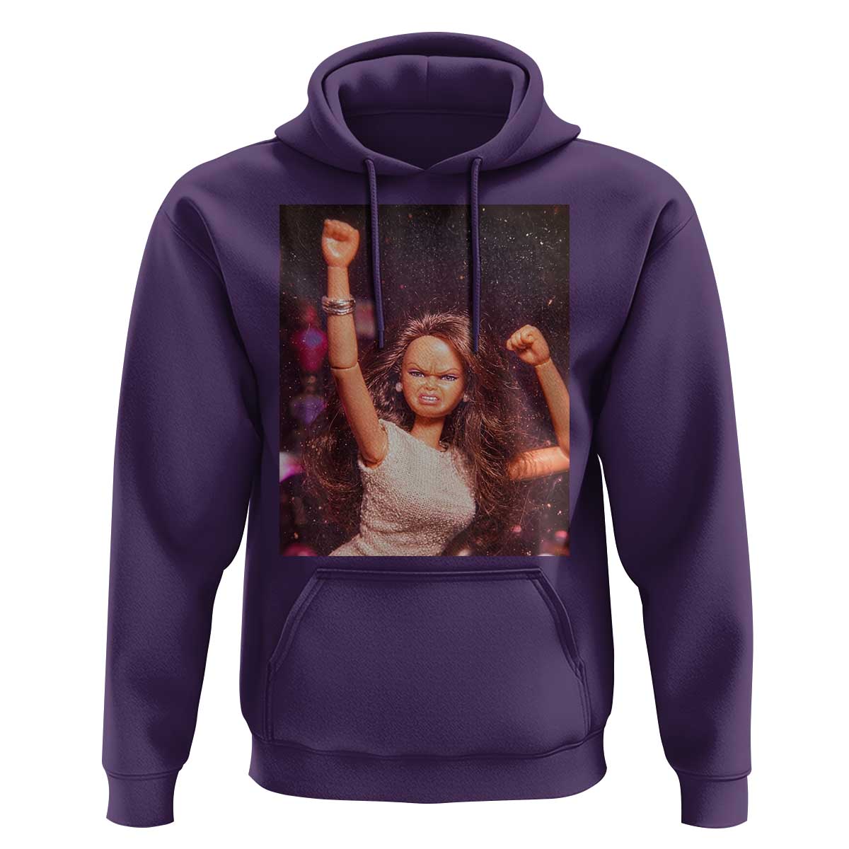 Funny Angry Doll Face Meme Graphic Hoodie Unhinged Baby Stankface Reaction