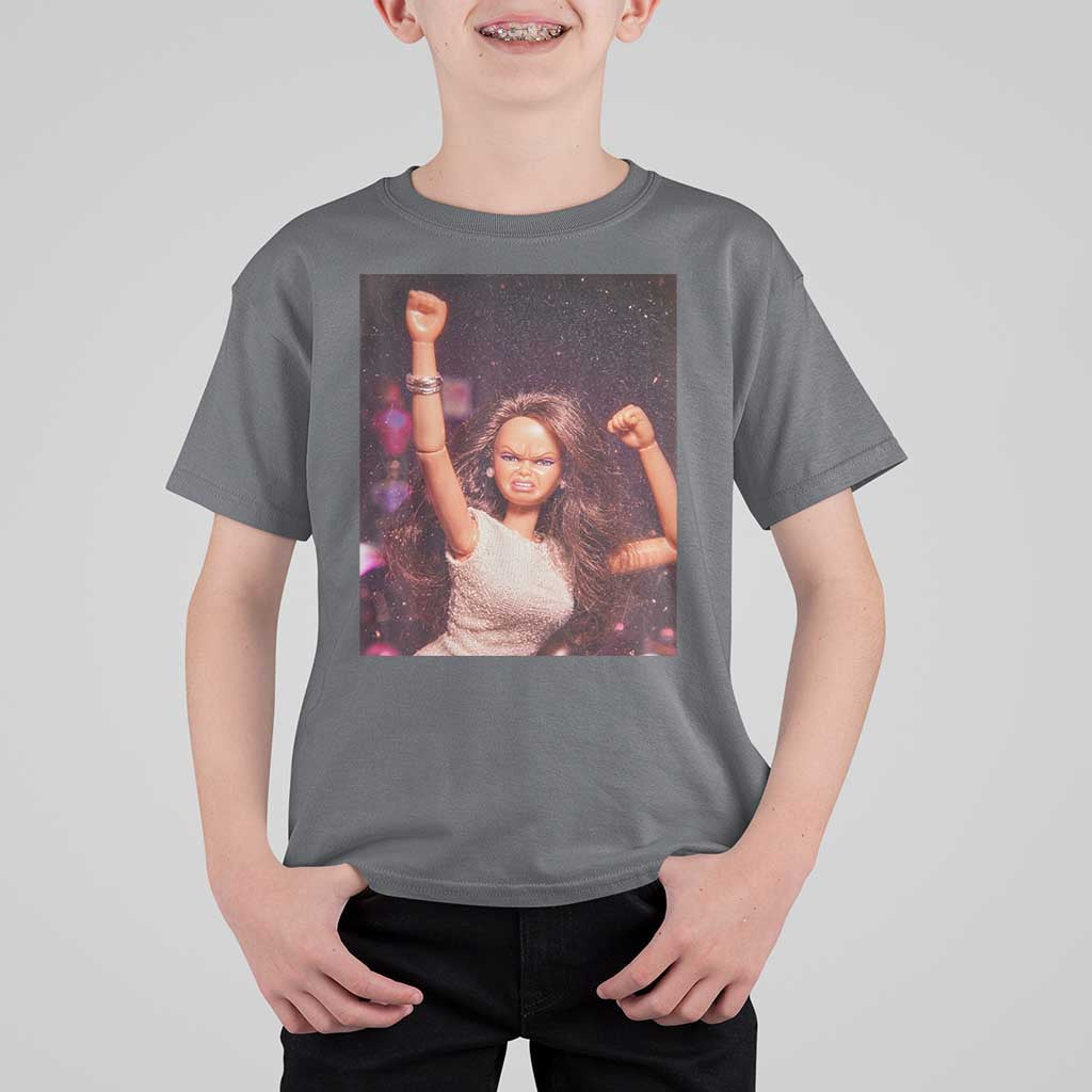 Funny Angry Doll Face Meme Graphic T Shirt For Kid Unhinged Baby Stankface Reaction