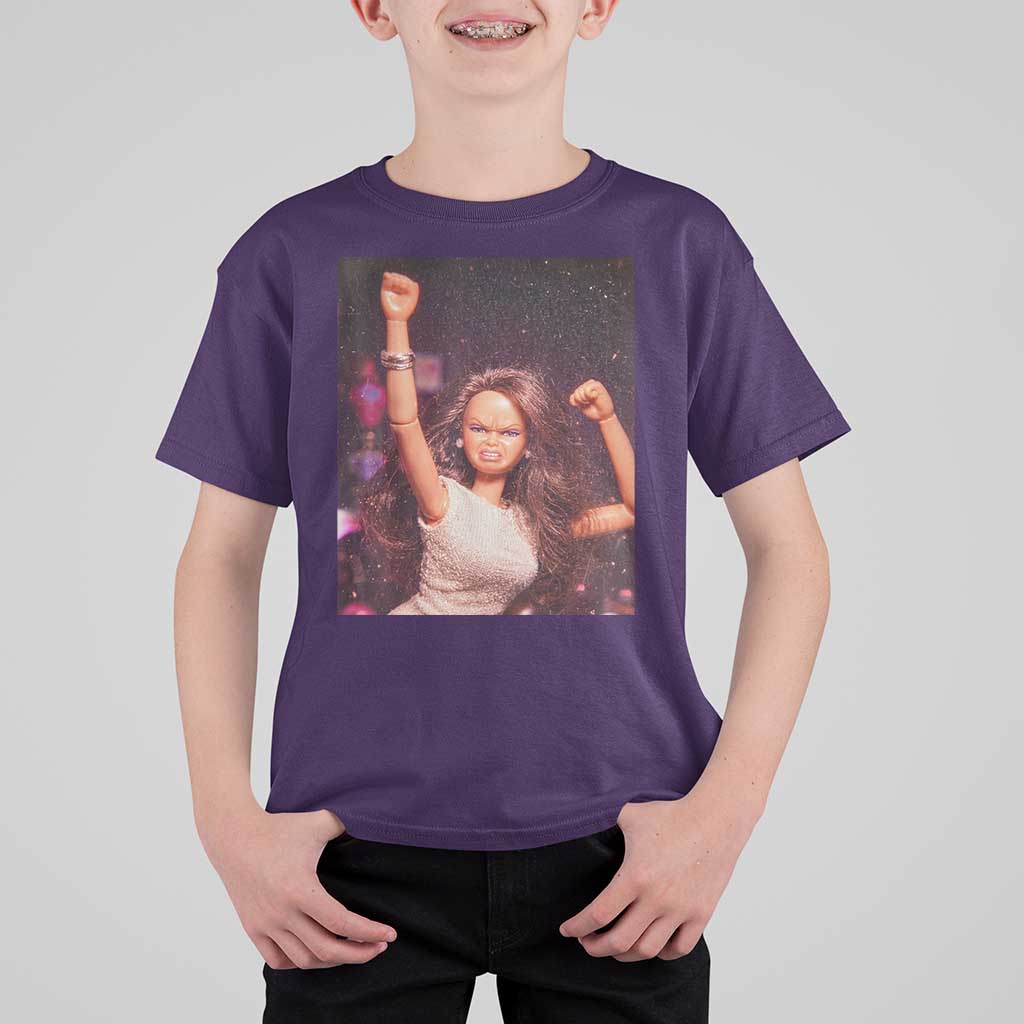 Funny Angry Doll Face Meme Graphic T Shirt For Kid Unhinged Baby Stankface Reaction