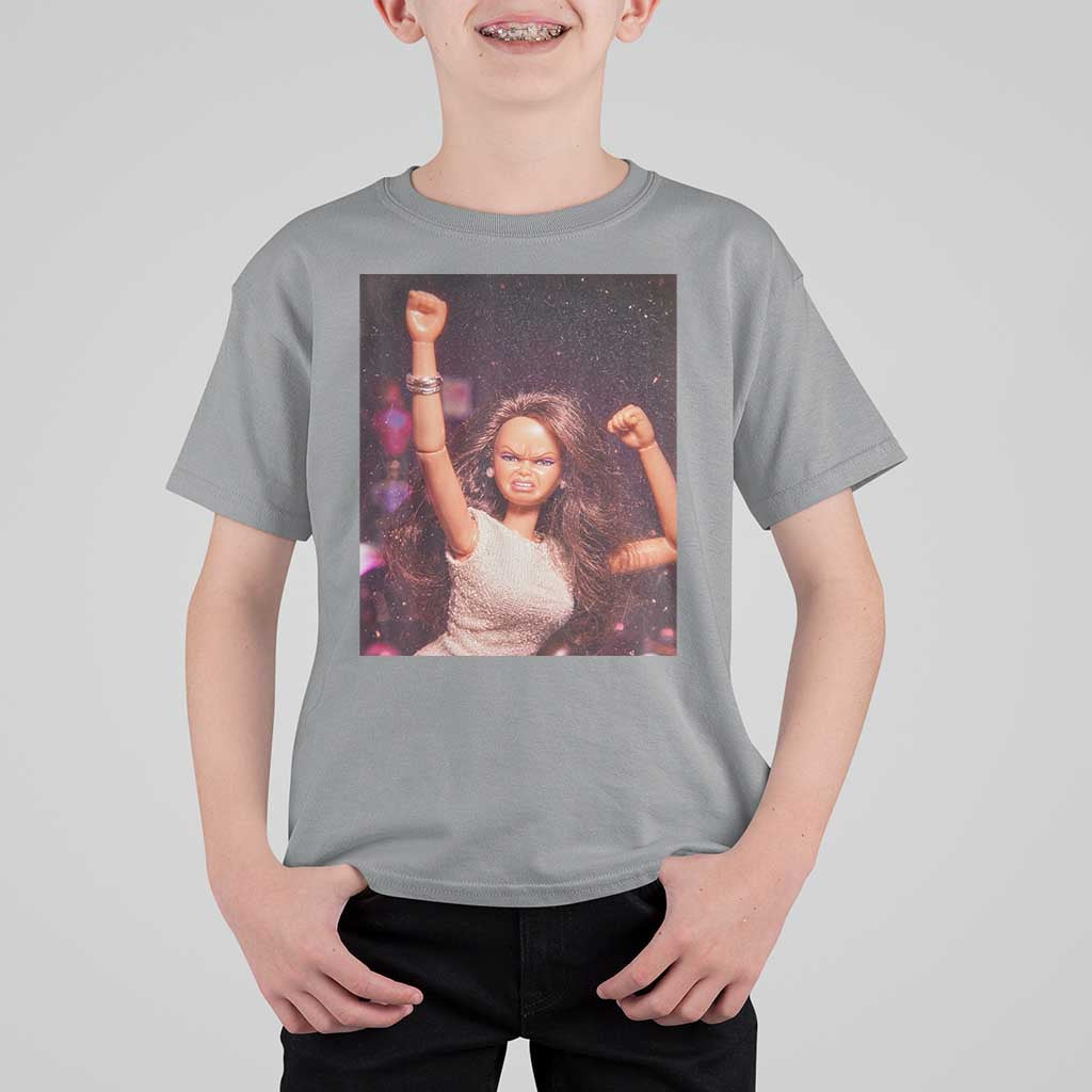 Funny Angry Doll Face Meme Graphic T Shirt For Kid Unhinged Baby Stankface Reaction