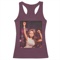 Funny Angry Doll Face Meme Graphic Racerback Tank Top Unhinged Baby Stankface Reaction