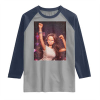 Funny Angry Doll Face Meme Graphic Raglan Shirt Unhinged Baby Stankface Reaction