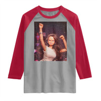 Funny Angry Doll Face Meme Graphic Raglan Shirt Unhinged Baby Stankface Reaction