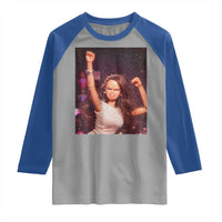 Funny Angry Doll Face Meme Graphic Raglan Shirt Unhinged Baby Stankface Reaction