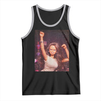 Funny Angry Doll Face Meme Graphic Tank Top Unhinged Baby Stankface Reaction