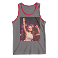 Funny Angry Doll Face Meme Graphic Tank Top Unhinged Baby Stankface Reaction