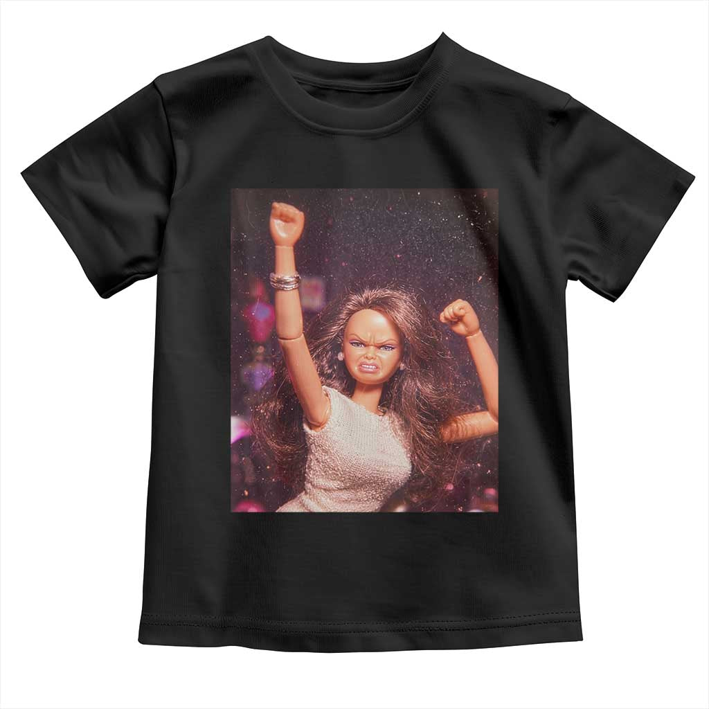 Funny Angry Doll Face Meme Graphic Toddler T Shirt Unhinged Baby Stankface Reaction