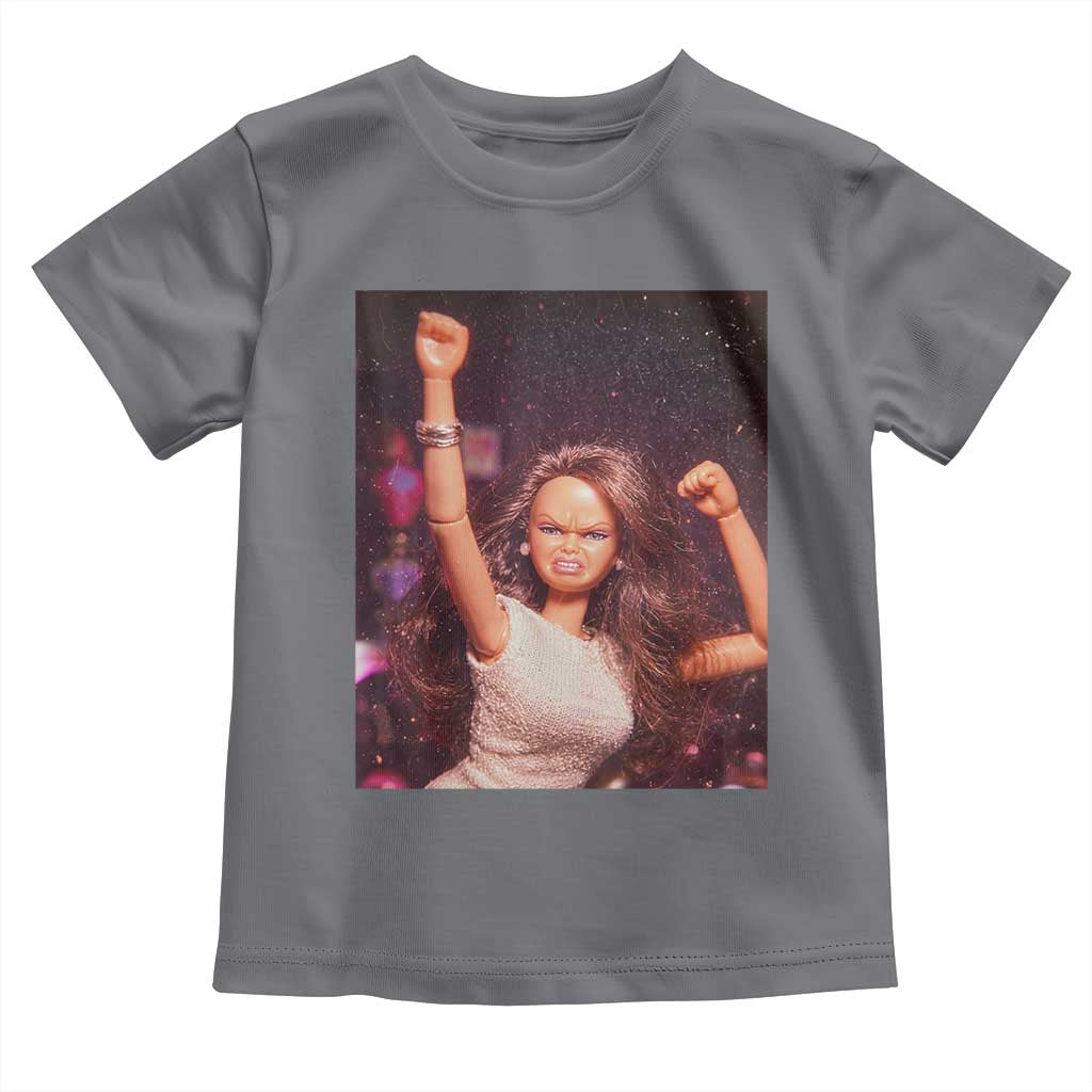 Funny Angry Doll Face Meme Graphic Toddler T Shirt Unhinged Baby Stankface Reaction