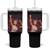 Funny Angry Doll Face Meme Graphic Tumbler With Handle Unhinged Baby Stankface Reaction