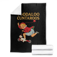 Toodaloo Cuntaroos Funny Offensive Retro Goodbye Throw Blanket Vintage Scooter Girl Cartoon Edgy Adult Humor