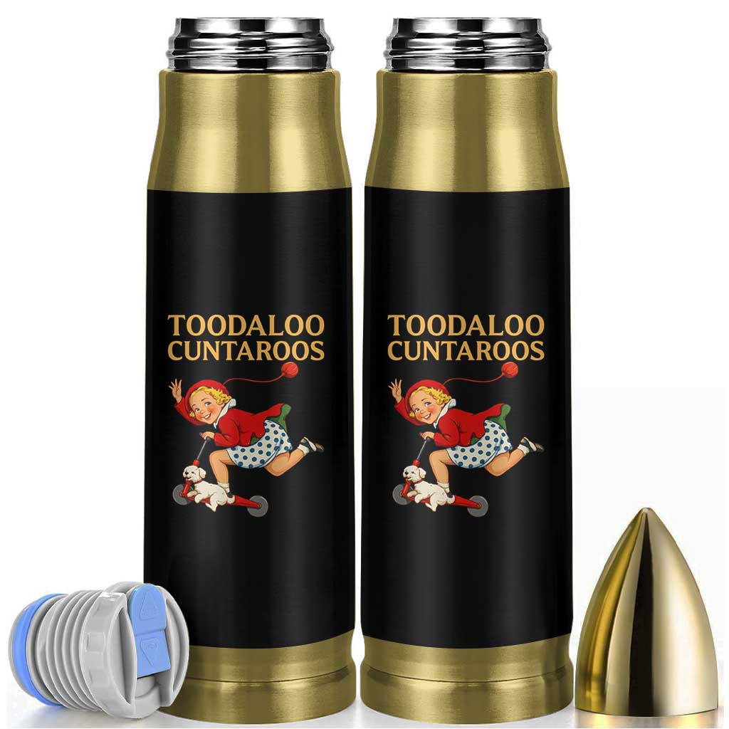 Toodaloo Cuntaroos Funny Offensive Retro Goodbye Bullet Tumbler Vintage Scooter Girl Cartoon Edgy Adult Humor