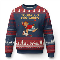 Toodaloo Cuntaroos Funny Offensive Retro Goodbye Ugly Christmas Sweater Vintage Scooter Girl Cartoon Edgy Adult Humor