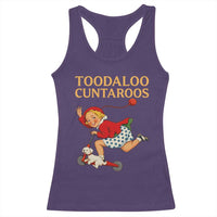 Toodaloo Cuntaroos Funny Offensive Retro Goodbye Racerback Tank Top Vintage Scooter Girl Cartoon Edgy Adult Humor