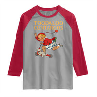 Toodaloo Cuntaroos Funny Offensive Retro Goodbye Raglan Shirt Vintage Scooter Girl Cartoon Edgy Adult Humor