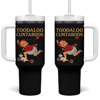 Toodaloo Cuntaroos Funny Offensive Retro Goodbye Tumbler With Handle Vintage Scooter Girl Cartoon Edgy Adult Humor