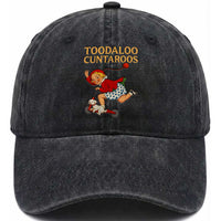 Toodaloo Cuntaroos Funny Offensive Retro Goodbye Washed Cotton Baseball Cap Vintage Scooter Girl Cartoon Edgy Adult Humor