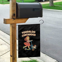 Toodaloo Cuntaroos Retro Scooter Girl Garden Flag Funny Offensive Retro Goodbye Meme Dark Humor