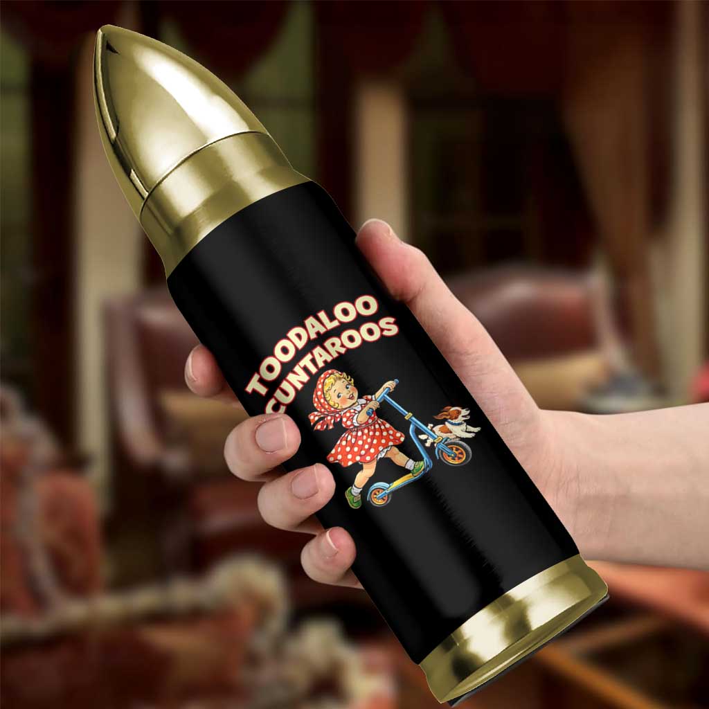 Toodaloo Cuntaroos Retro Scooter Girl Bullet Tumbler Funny Offensive Retro Goodbye Meme Dark Humor