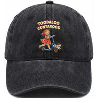 Toodaloo Cuntaroos Retro Scooter Girl Washed Cotton Baseball Cap Funny Offensive Retro Goodbye Meme Dark Humor