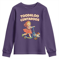 Toodaloo Cuntaroos Retro Scooter Girl Youth Sweatshirt Funny Offensive Retro Goodbye Meme Dark Humor