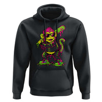 Neon Dripping Monkey Baseball Graphic Hoodie Ball Party Game Day Vibes