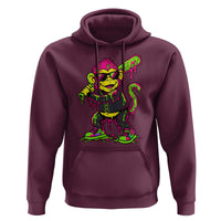 Neon Dripping Monkey Baseball Graphic Hoodie Ball Party Game Day Vibes