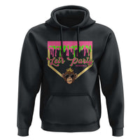 Lets Party Monkey Baseball Game Day Hoodie Neon Dripping Homeplate Funny Ball Party Fans