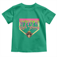 Lets Party Monkey Baseball Game Day Toddler T Shirt Neon Dripping Homeplate Funny Ball Party Fans