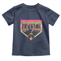 Lets Party Monkey Baseball Game Day Toddler T Shirt Neon Dripping Homeplate Funny Ball Party Fans