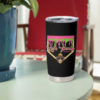 Lets Party Monkey Baseball Game Day Tumbler Cup Neon Dripping Homeplate Funny Ball Party Fans