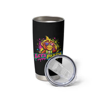 Lets Party Baseball Monkey Colorful Graphic Tumbler Cup American Flag Game Day Fans Ball Party Vibes