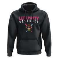Let's Party Baseball Monkey Hoodie Ball Party Game Day Vibes