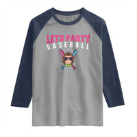 Let's Party Baseball Monkey Raglan Shirt Ball Party Game Day Vibes