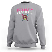Let's Party Baseball Monkey Sweatshirt Ball Party Game Day Vibes