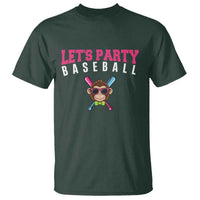 Let's Party Baseball Monkey T Shirt Ball Party Game Day Vibes