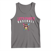 Let's Party Baseball Monkey Tank Top Ball Party Game Day Vibes TS02