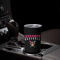 Let's Party Baseball Monkey Tumbler Cup Ball Party Game Day Vibes