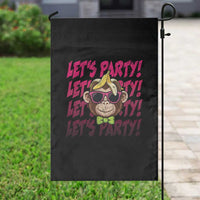 Lets Party Monkey Baseball Garden Flag Funny Ball Party Game Day Fans