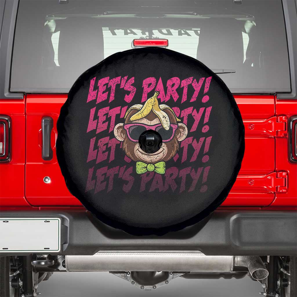 Lets Party Monkey Baseball Spare Tire Cover Funny Ball Party Game Day Fans