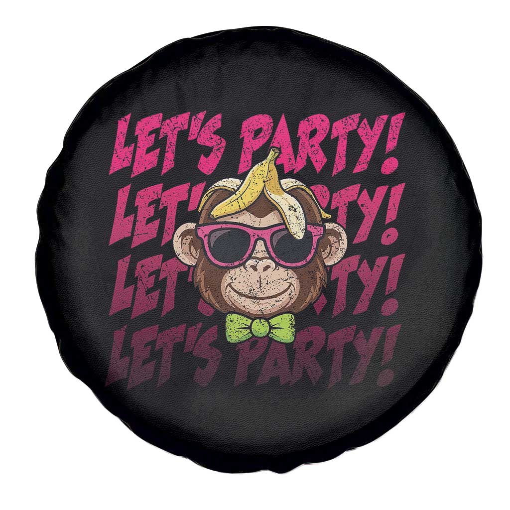 Lets Party Monkey Baseball Spare Tire Cover Funny Ball Party Game Day Fans